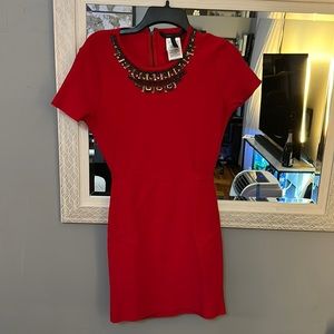 Red bcbg dress. HOT